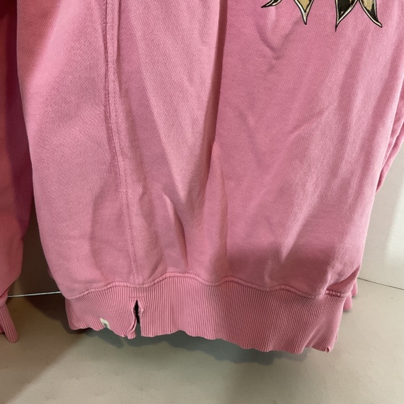 Simply Southern Mama Cow Print Pink Sweater Size Medium - Picture 8 of 10